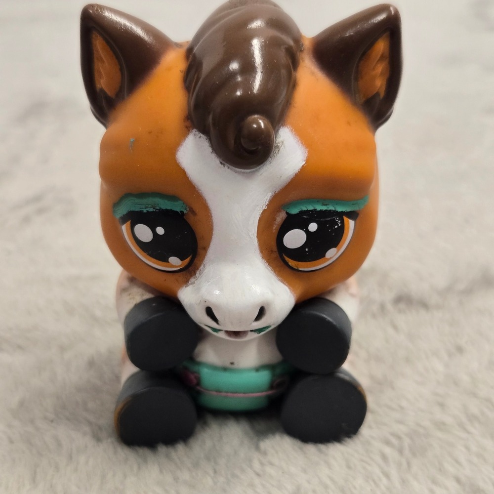 MGA Poopsie Slime Surprise Cutie Tooties Horse Figure Orange Brown Teal Diaper